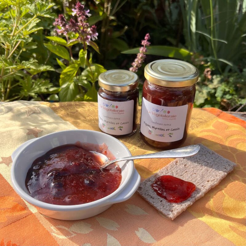 confiture Figues myrtilles cassis